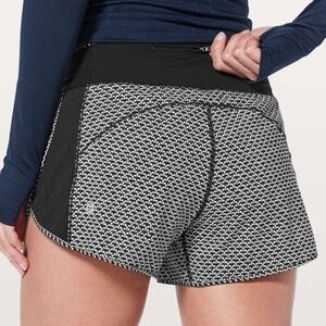 Lululemon Athletica Black and White Athletic Shorts